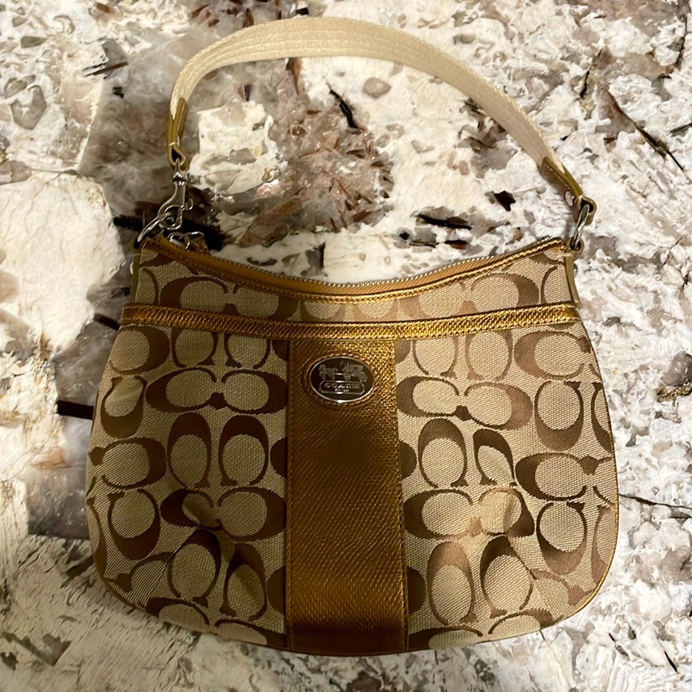 Cute coach bag neutral colors great for every day